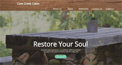 Desktop Screenshot of cavecreekcabin.com
