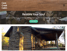 Tablet Screenshot of cavecreekcabin.com